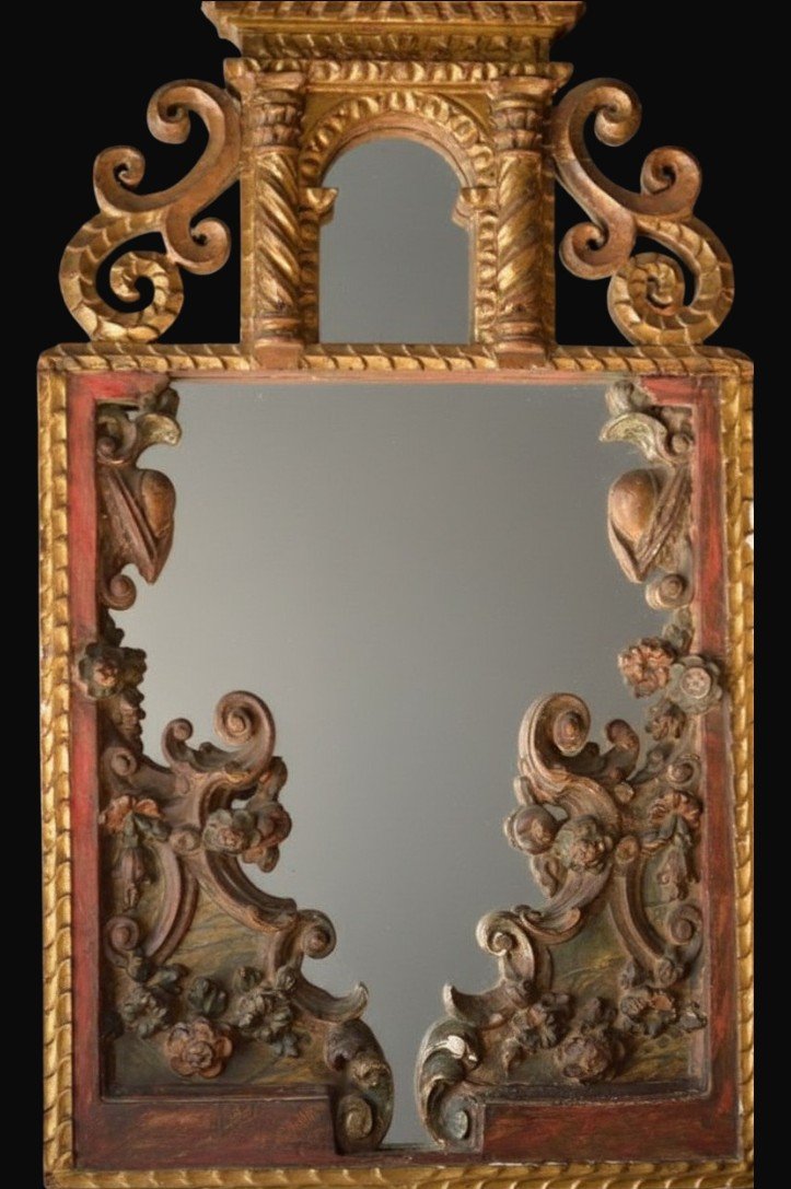 Miroir baroque Espagnol XVIIe-photo-3
