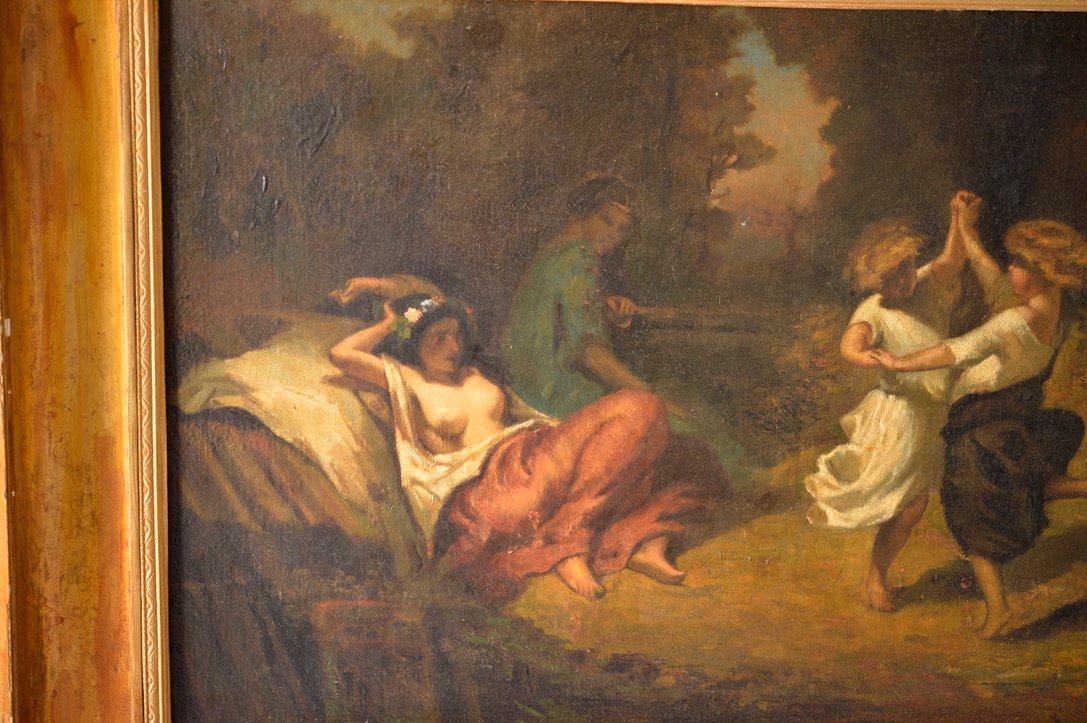 Alexandre - Marie Longuet (1805-1851) - Bohemian And Poetic Scene-photo-2