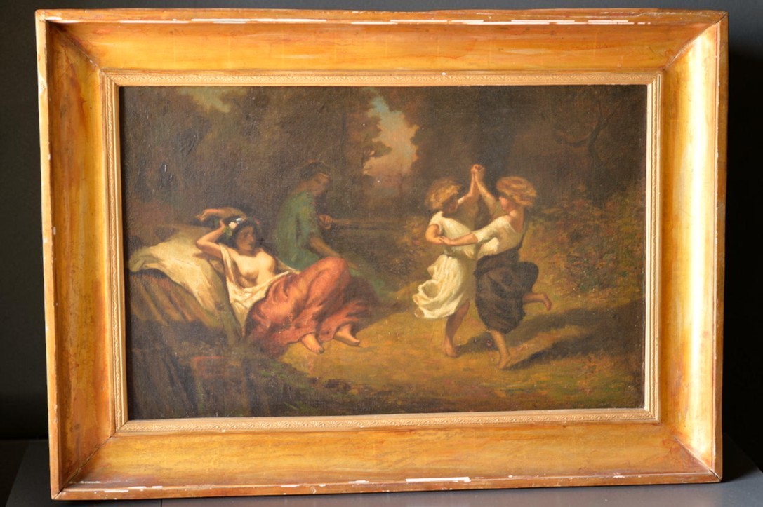 Alexandre - Marie Longuet (1805-1851) - Bohemian And Poetic Scene