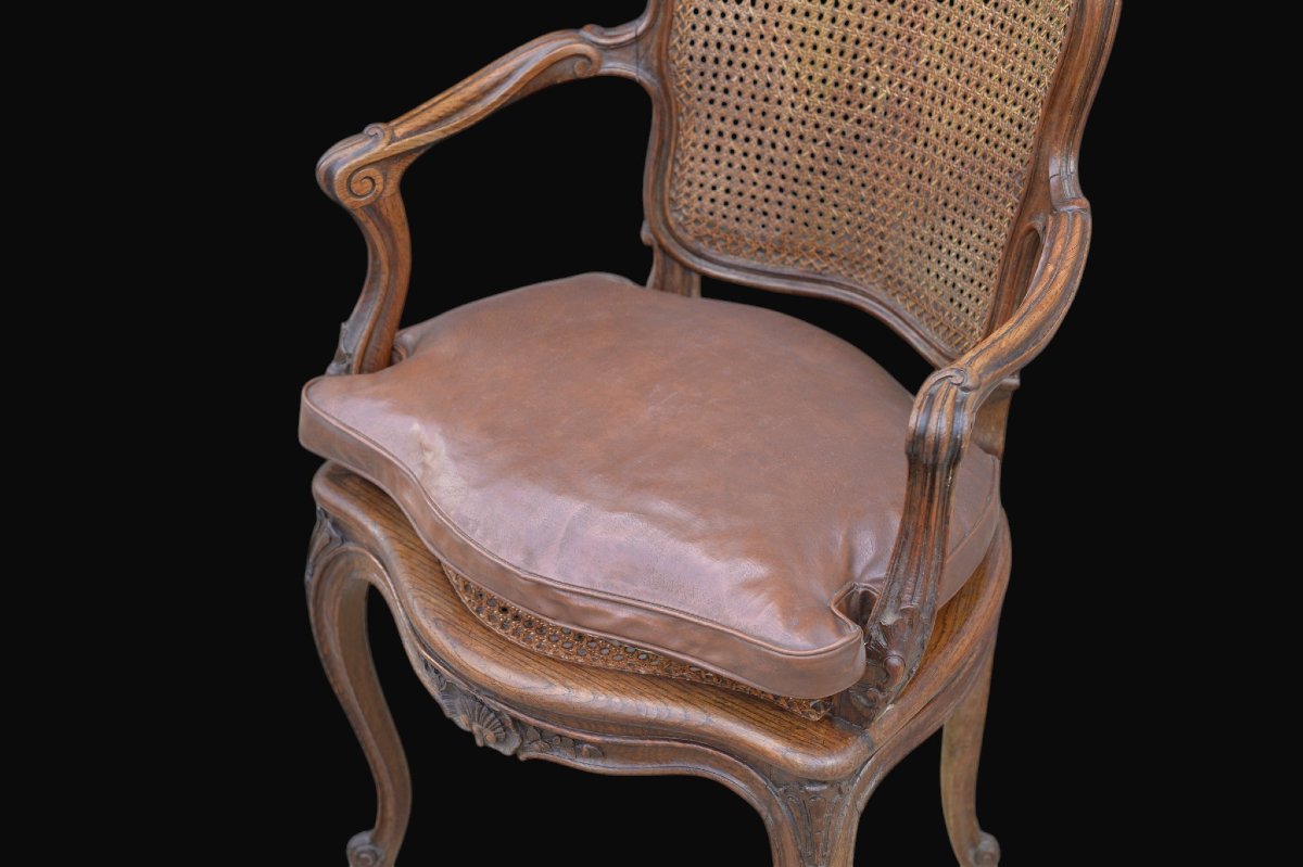 Fauteuil de bureau de style Louis XV-photo-3