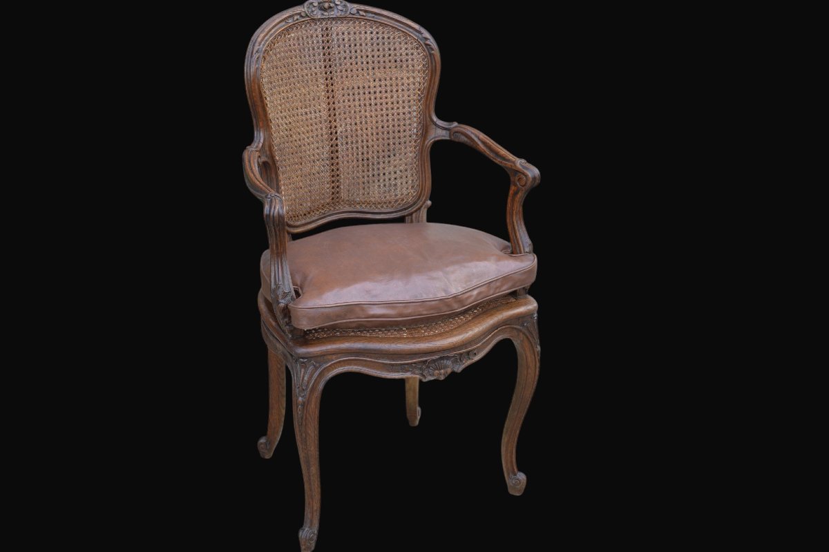 Fauteuil de bureau de style Louis XV