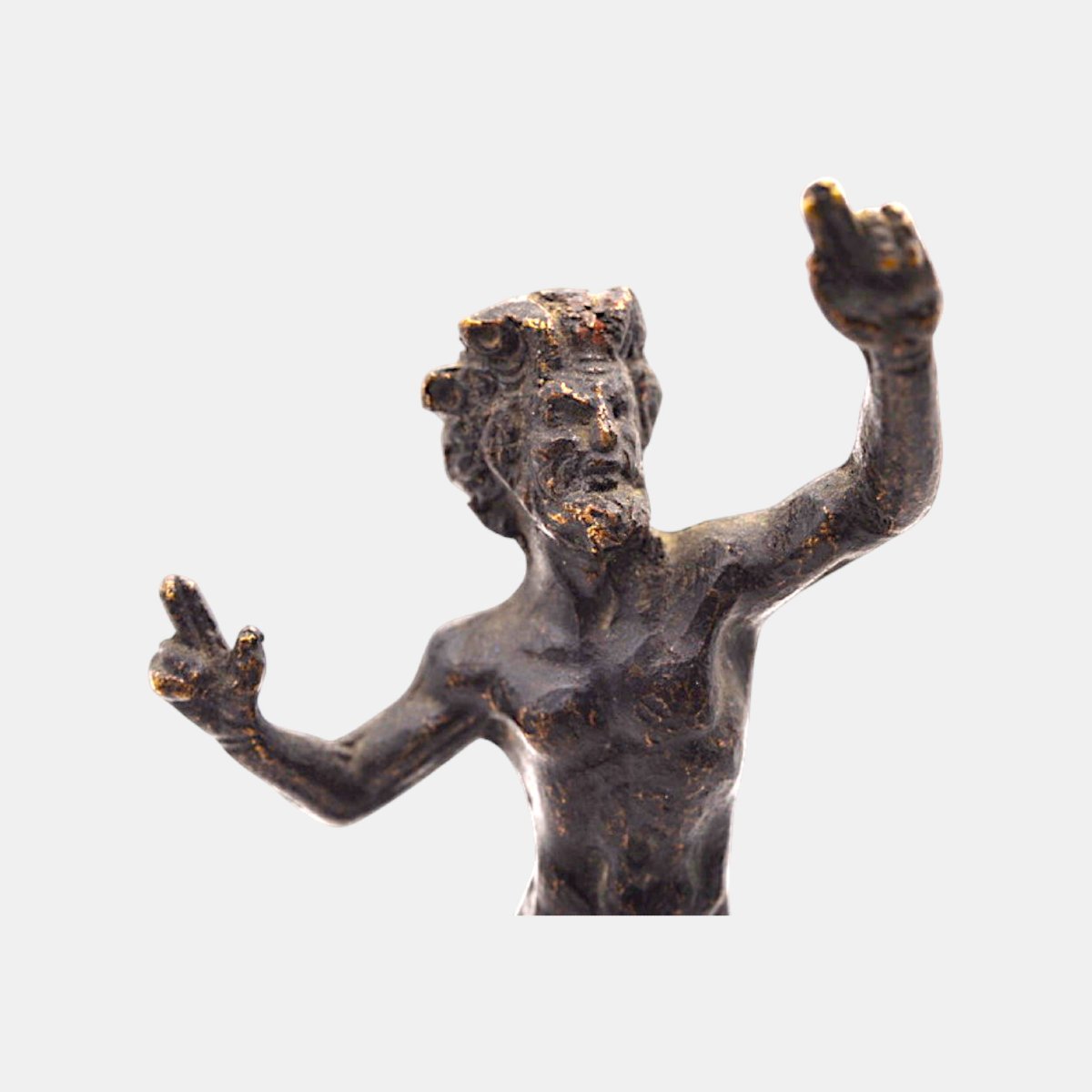 "dancing Faun," Bronze - 19th Century-photo-4