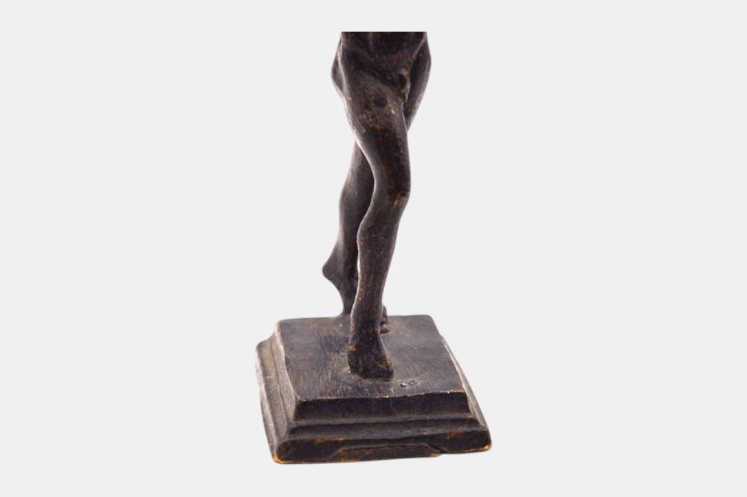 "dancing Faun," Bronze - 19th Century-photo-1