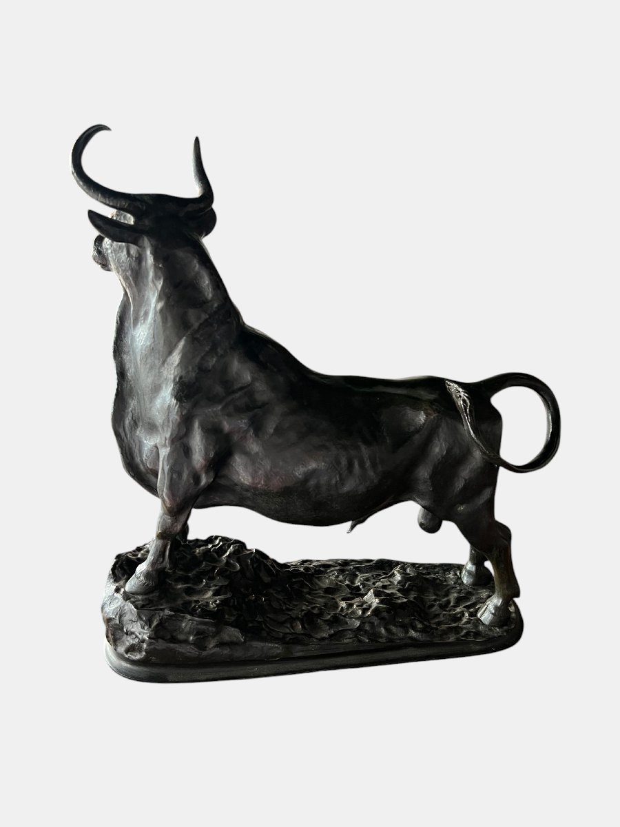 Bronze Bull – 19th Century, Attributed To Christophe Fratin (1801–1864)-photo-2