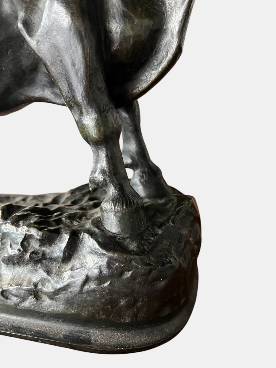Bronze Bull – 19th Century, Attributed To Christophe Fratin (1801–1864)-photo-3