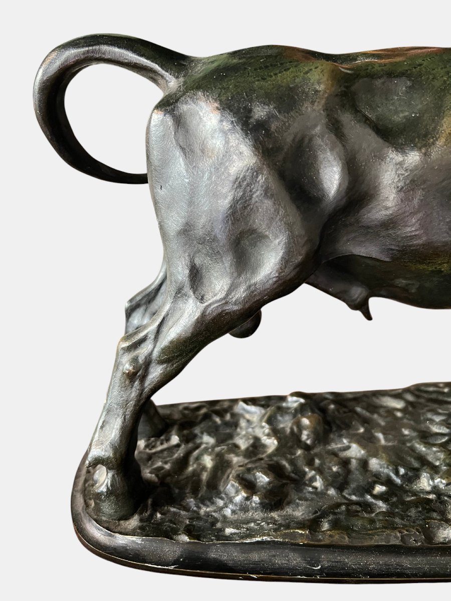 Bronze Bull – 19th Century, Attributed To Christophe Fratin (1801–1864)-photo-4