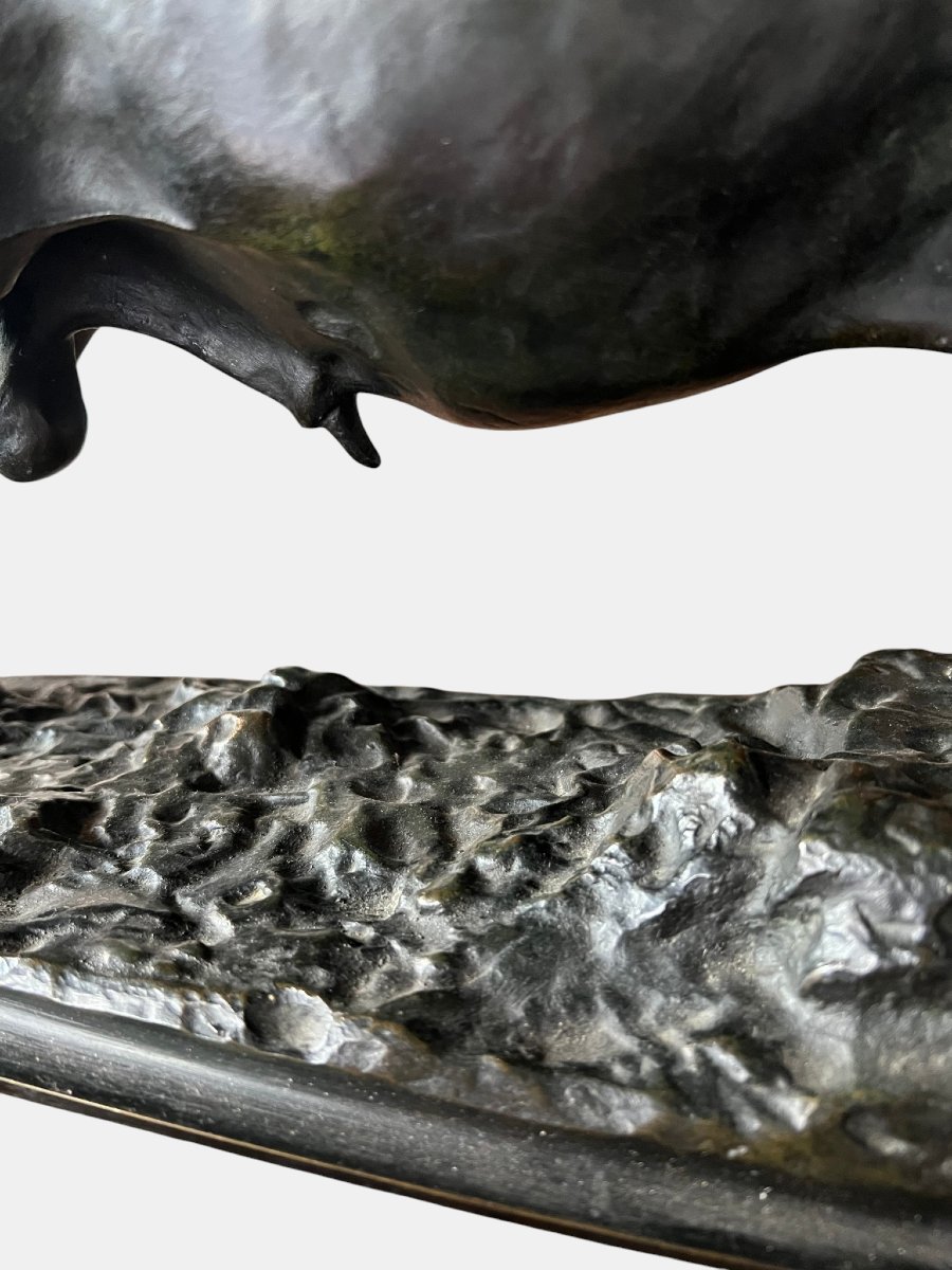 Bronze Bull – 19th Century, Attributed To Christophe Fratin (1801–1864)-photo-1