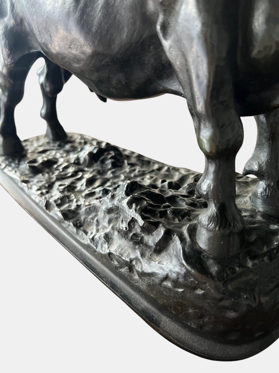 Bronze Bull – 19th Century, Attributed To Christophe Fratin (1801–1864)-photo-4