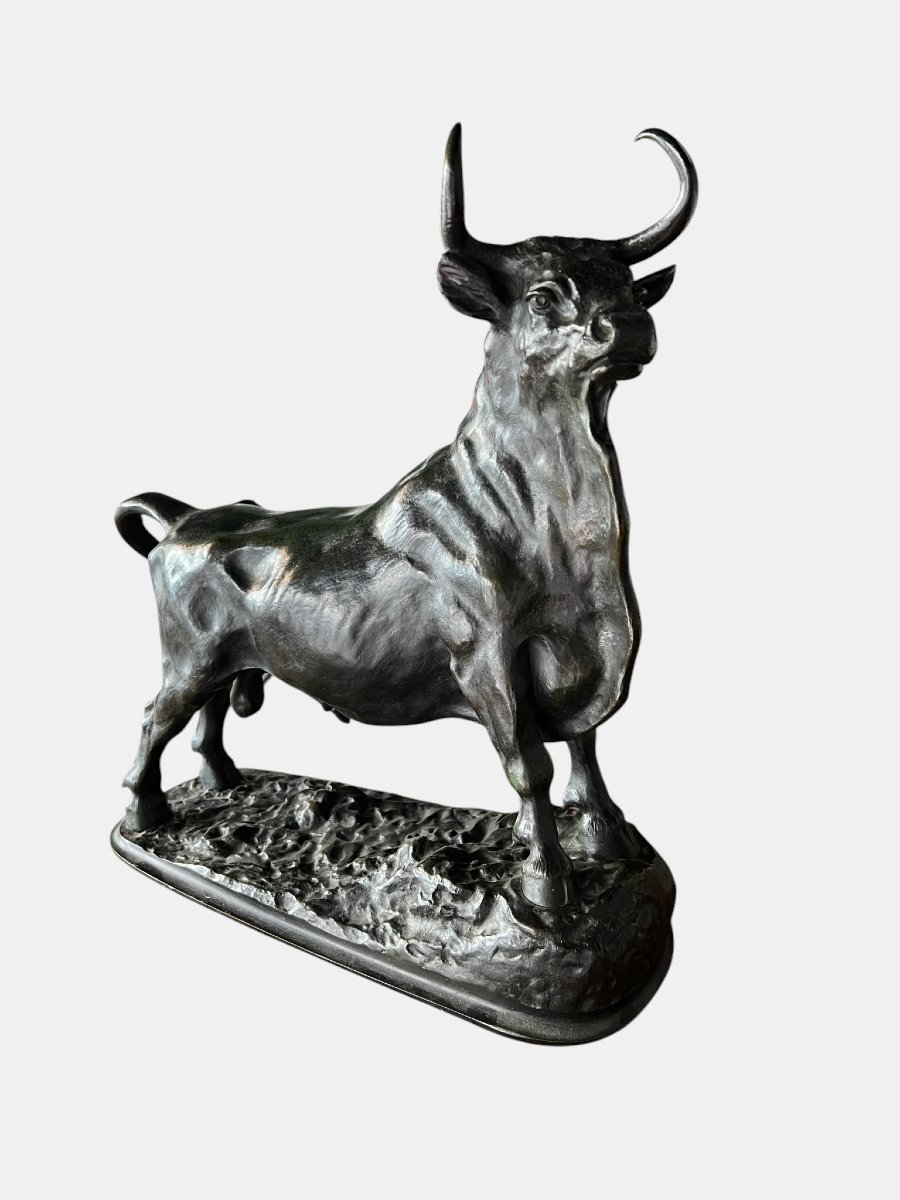 Bronze Bull – 19th Century, Attributed To Christophe Fratin (1801–1864)-photo-7