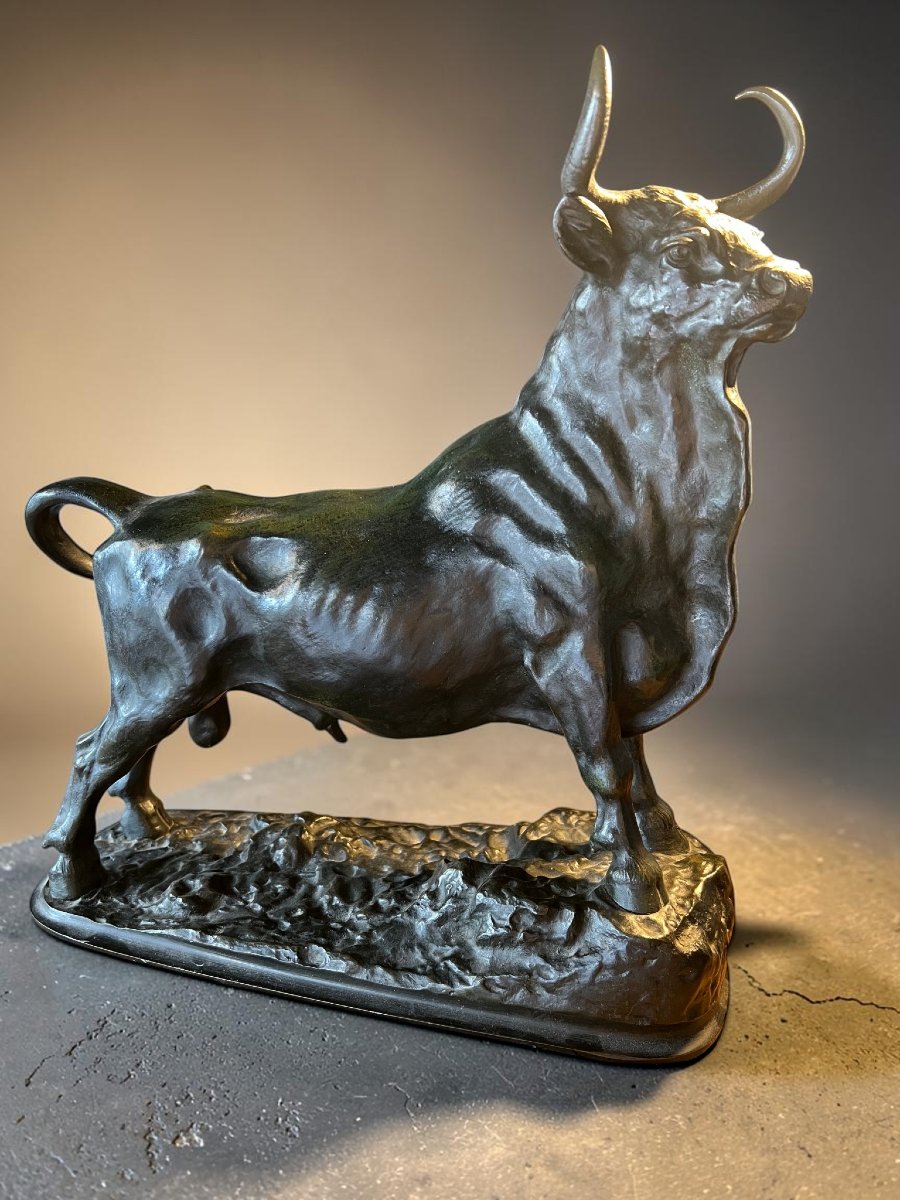 Bronze Bull – 19th Century, Attributed To Christophe Fratin (1801–1864)-photo-8