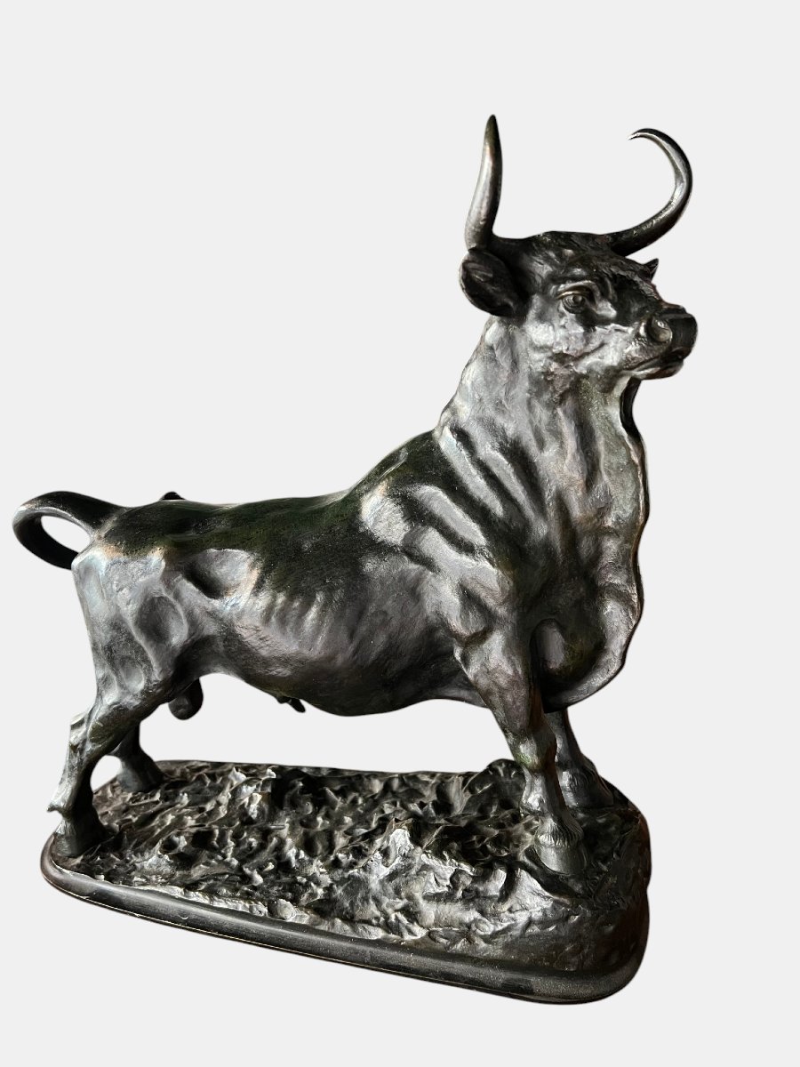 Bronze Bull – 19th Century, Attributed To Christophe Fratin (1801–1864)