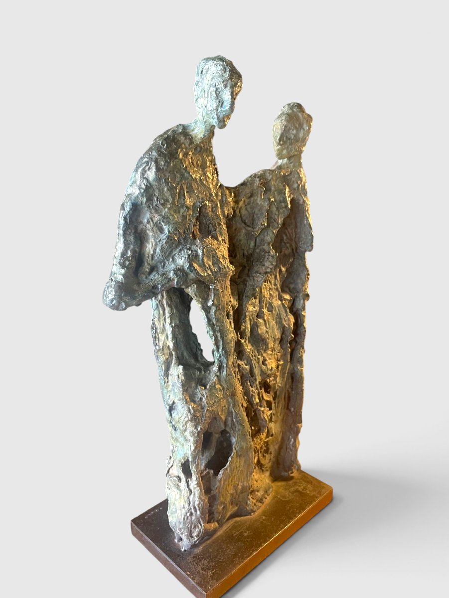 David Daoud (1970) – Couple – Bronze, Contemporary Sculpture-photo-2