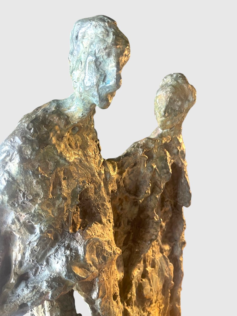 David Daoud (1970) – Couple – Bronze, Contemporary Sculpture-photo-3