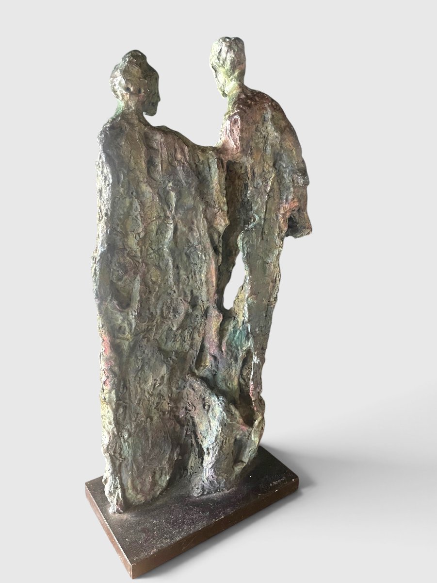 David Daoud (1970) – Couple – Bronze, Contemporary Sculpture-photo-2
