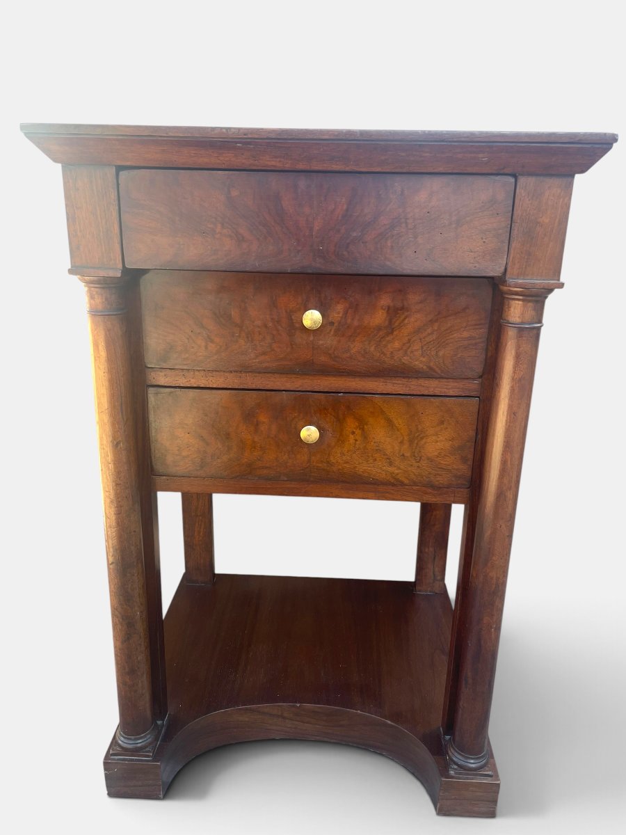 Petite table, desserte d’appoint d’époque Empire – début XIXe siècle-photo-2
