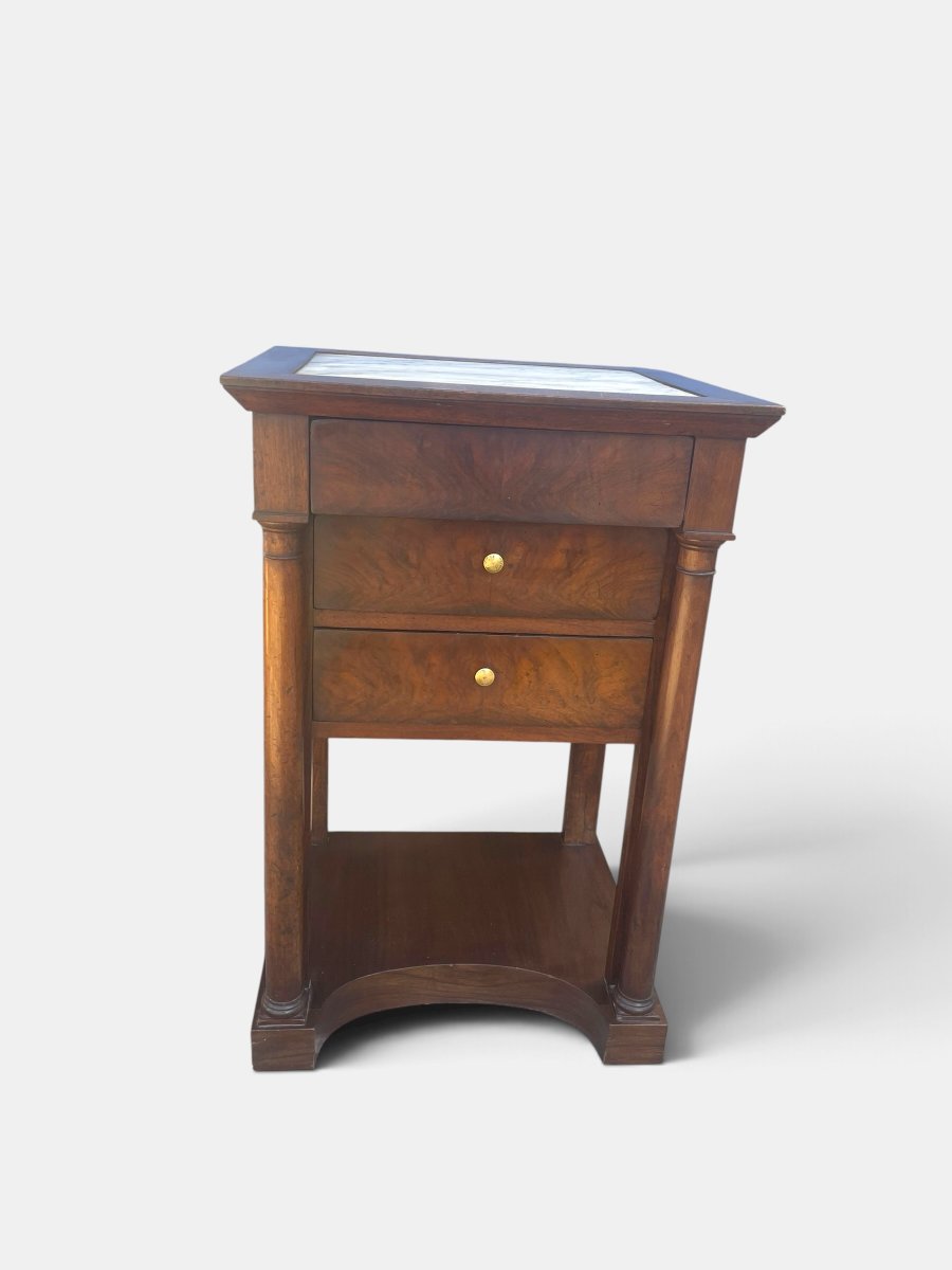 Petite table, desserte d’appoint d’époque Empire – début XIXe siècle-photo-3