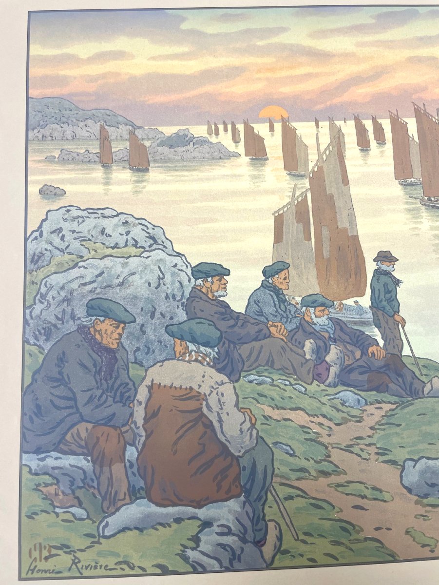 Henri Rivière (1864–1951) — The Old People, 1906-photo-2
