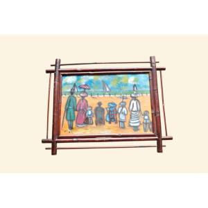 Henri Saint Clair (1899–1990) Beach Scene, Dufy Family