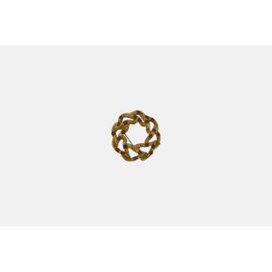 Broche en plaqué or 18 carats ornée de pierres rouges facettées