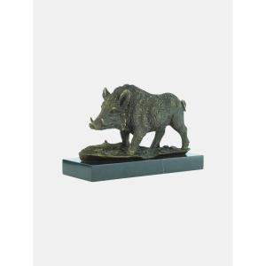 Sanglier en bronze d'après Antoine-Louis Barye
