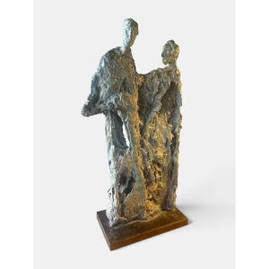 David Daoud (1970) – Couple – Bronze, sculpture contemporaine