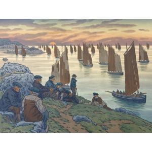 Henri Rivière (1864–1951) — Les Vieux, 1906
