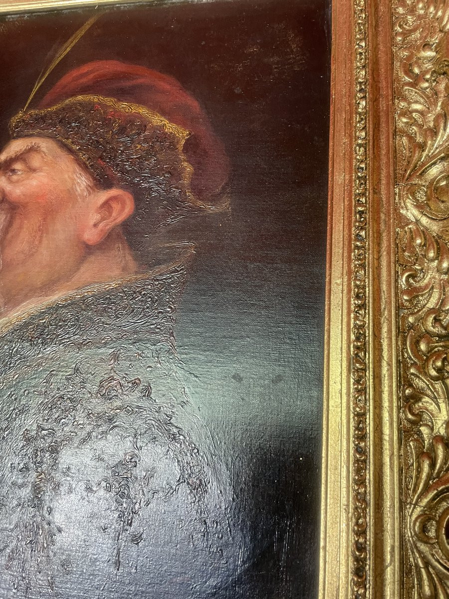 Huile sur Toile, fin 18ième siècle-photo-3