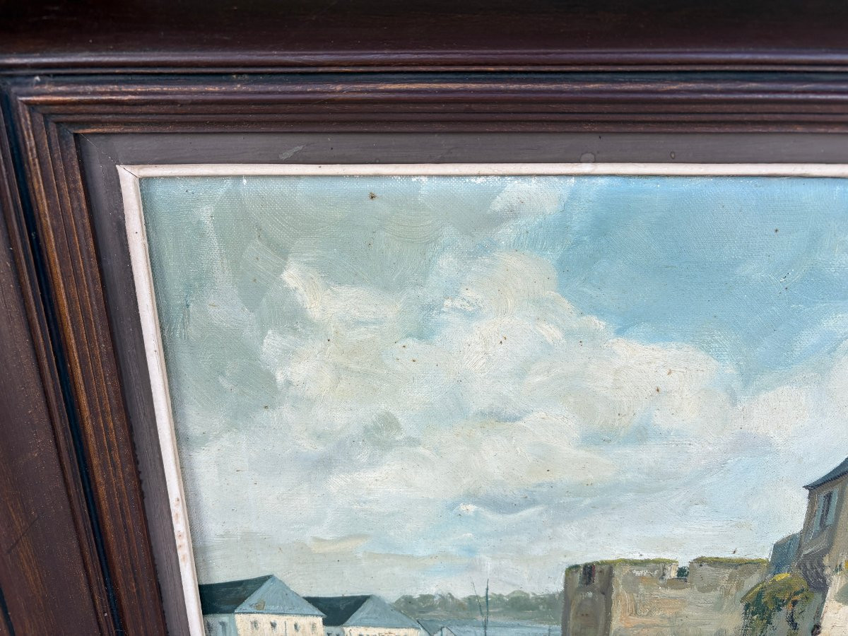20th Century Oil On Canvas By “guy Pennamen”-photo-4