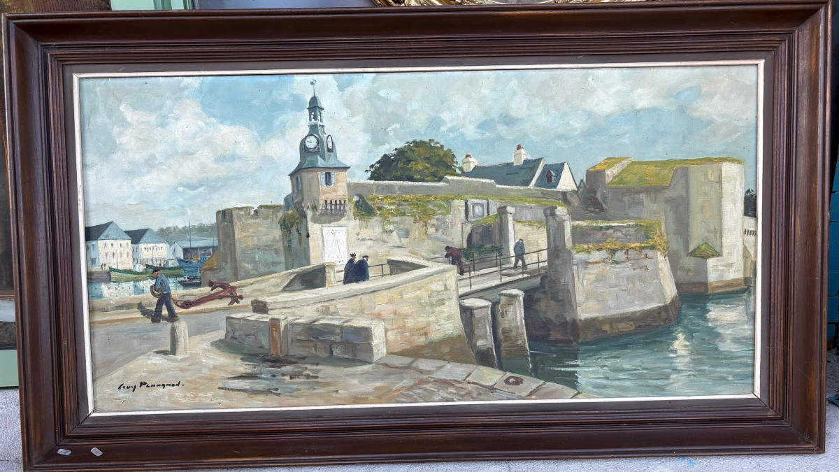 20th Century Oil On Canvas By “guy Pennamen”