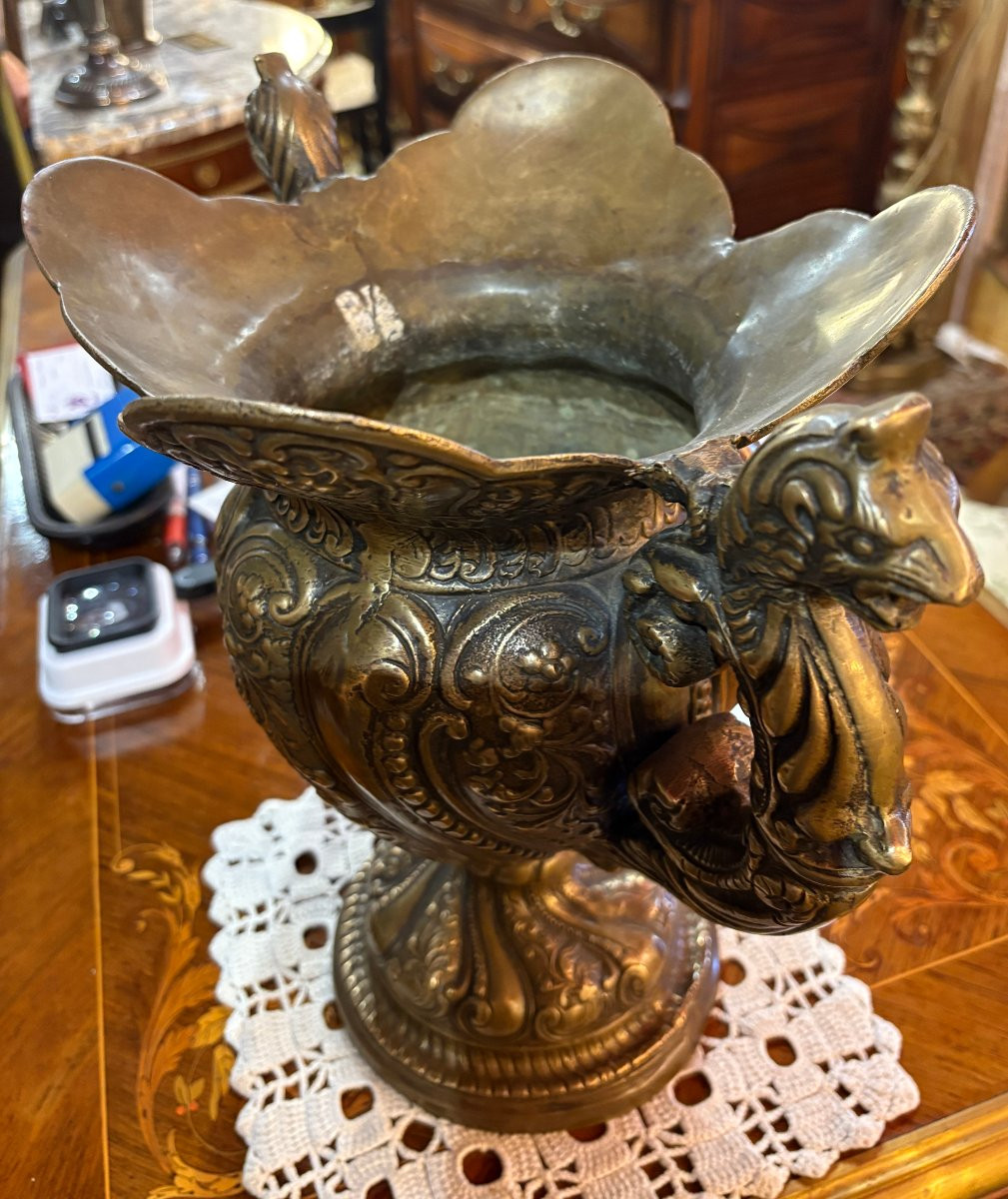 Coupe en Bronze, 18ième siècle-photo-3