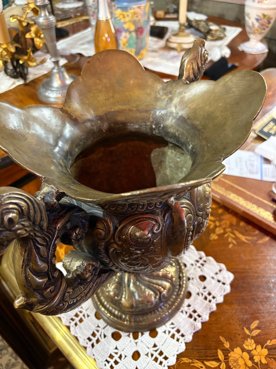Coupe en Bronze, 18ième siècle-photo-3