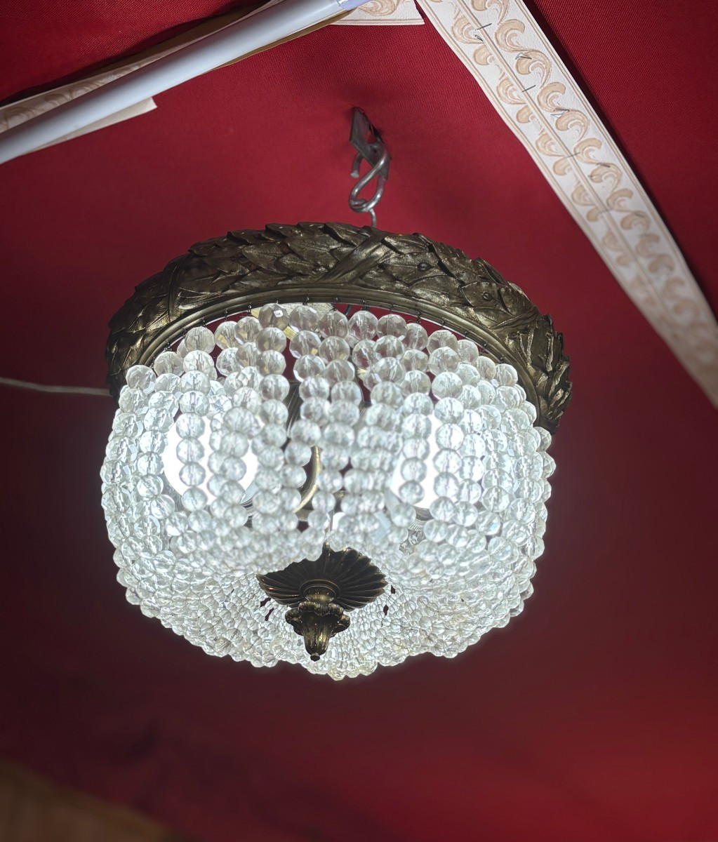 20th Century Basket Chandelier-photo-3