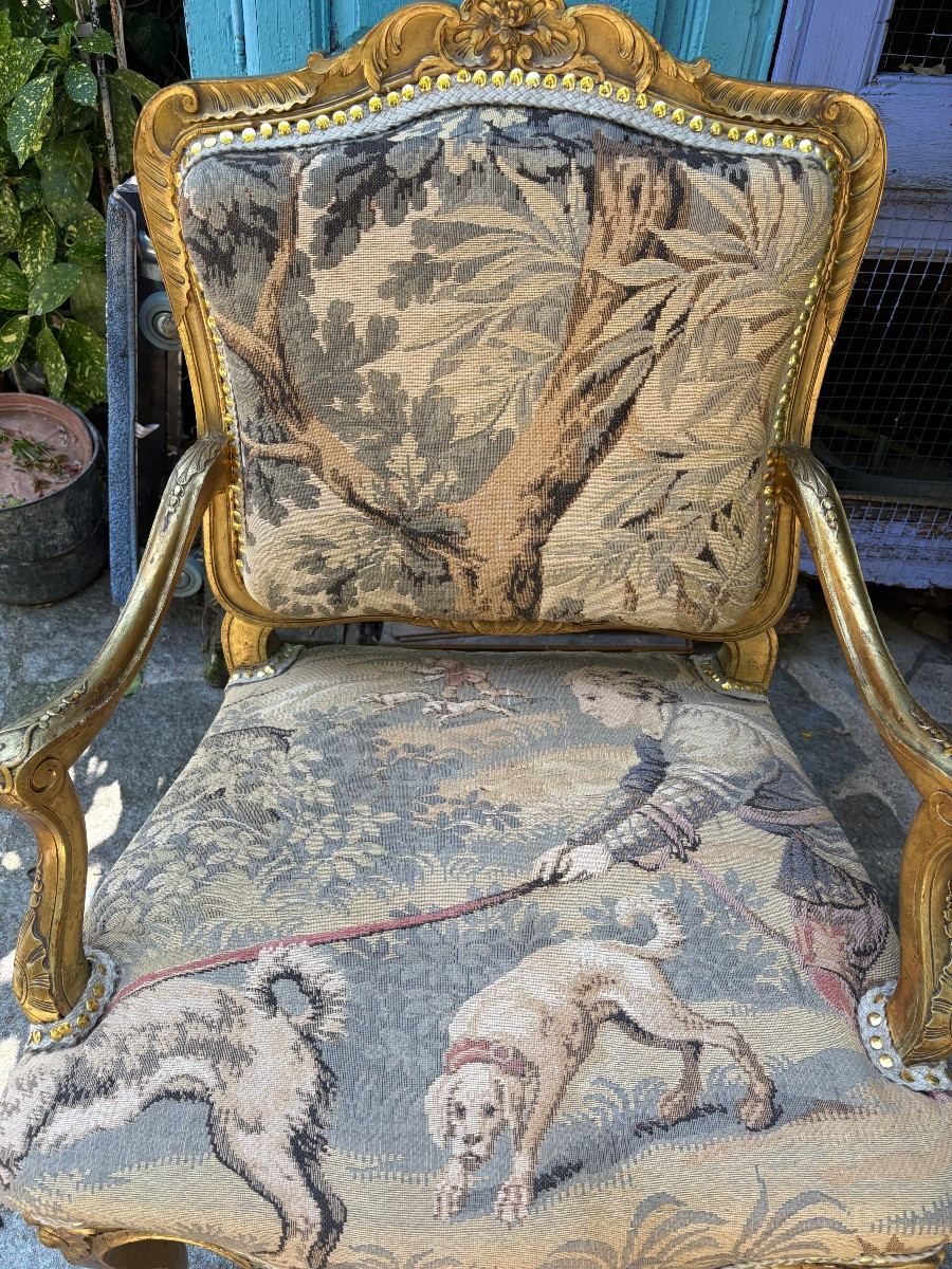 Fauteuil à la Reine 19ième siècle-photo-2