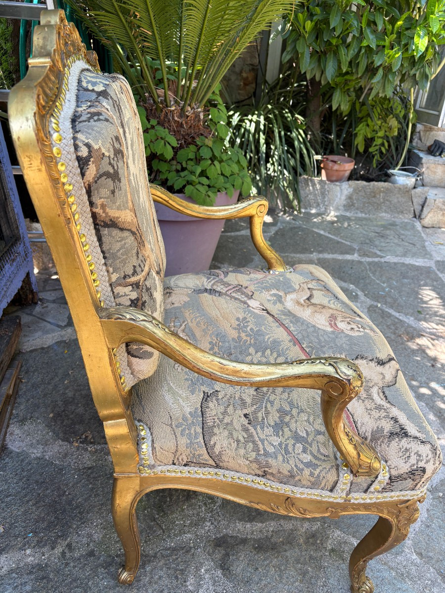 Fauteuil à la Reine 19ième siècle-photo-3