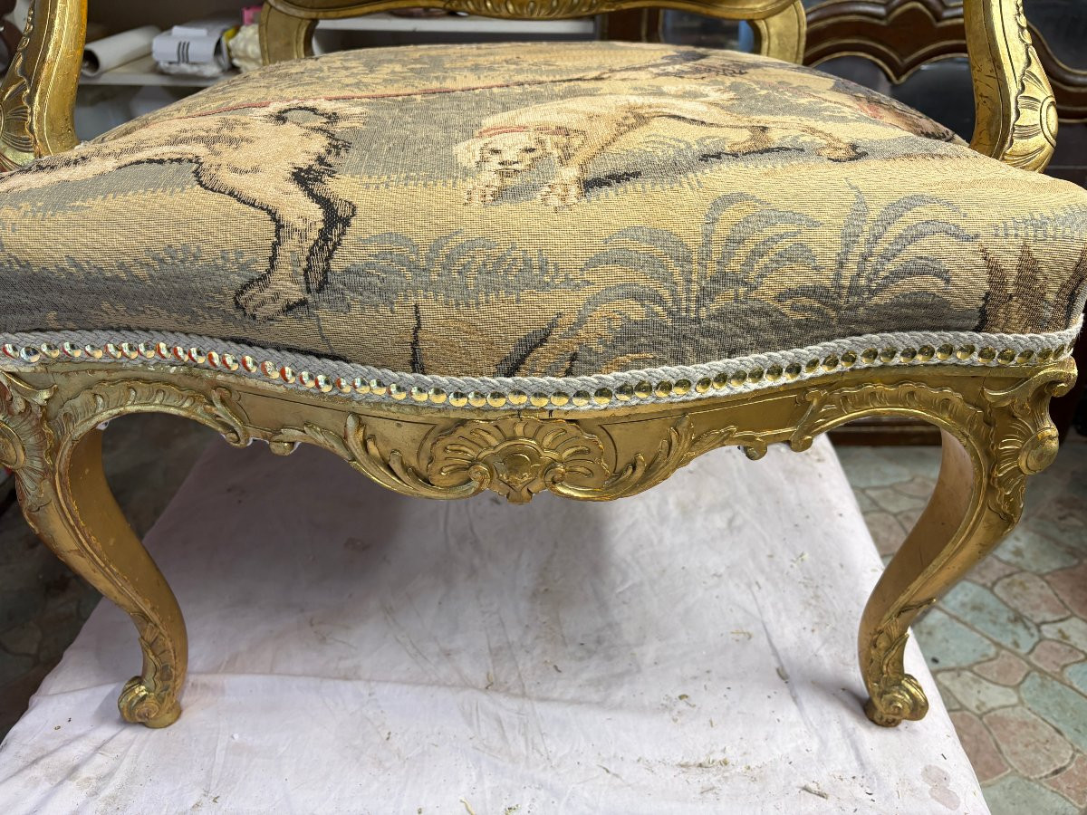 Fauteuil à la Reine 19ième siècle-photo-1