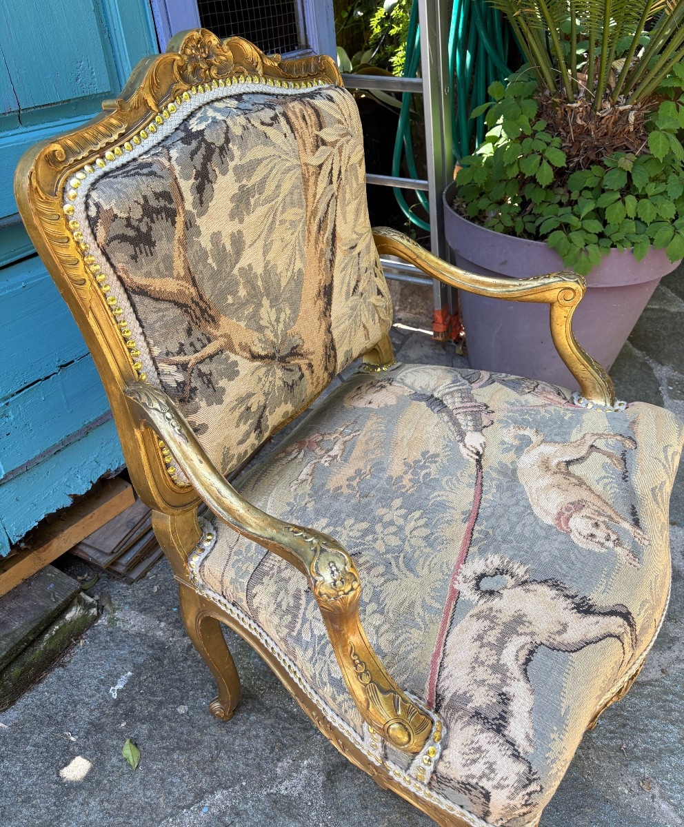 Fauteuil à la Reine 19ième siècle-photo-6