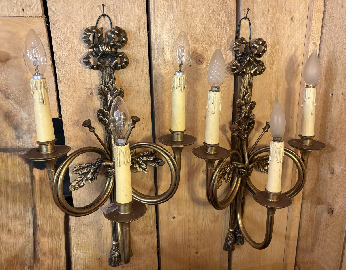 Candleholders Early 20th Century, Electrified.