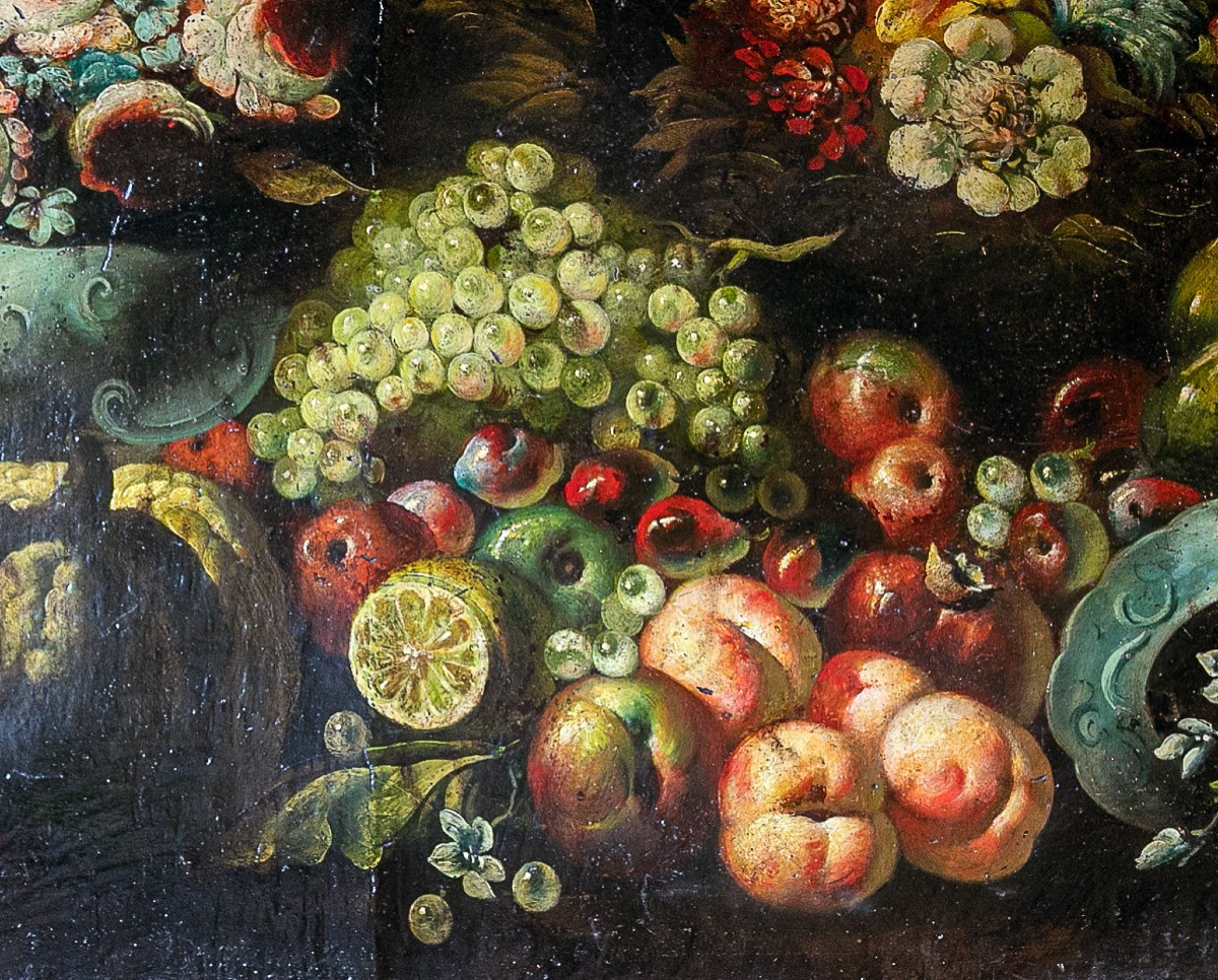 H.S.T. Nature Morte aux Fruits et Fleurs 17ième siècle-photo-8
