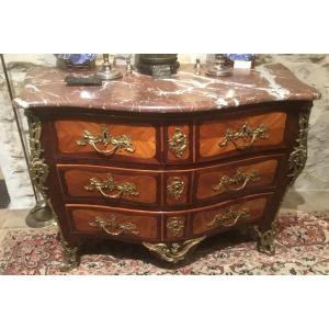 Louis XV Commode, Stamped De Roussel