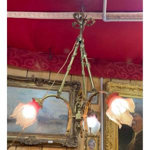 Suspension à trois tulipes