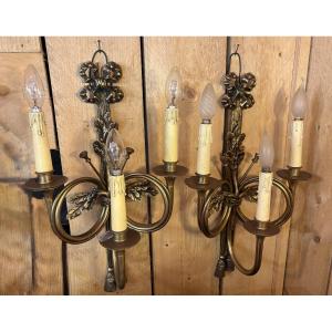 Candleholders Early 20th Century, Electrified.