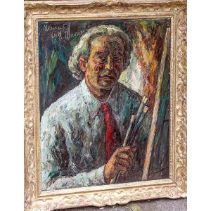 Hst De Maurice Vagh Weinmann « Autoportrait »