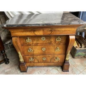 Commode Empire, Acajou, 19ième 