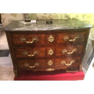 Louis XIV Commode In Walnut Veneer