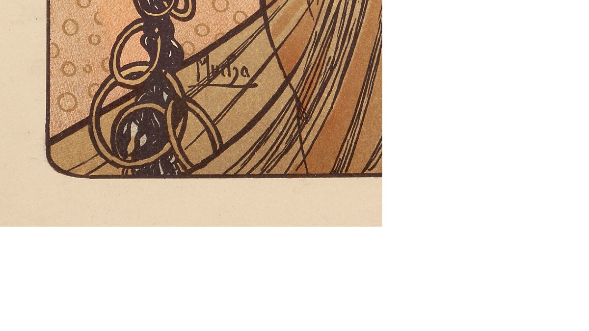 Chromolithographie Estampe Moderne "Salomé" - Alphonse MUCHA (1860-1939)-photo-3