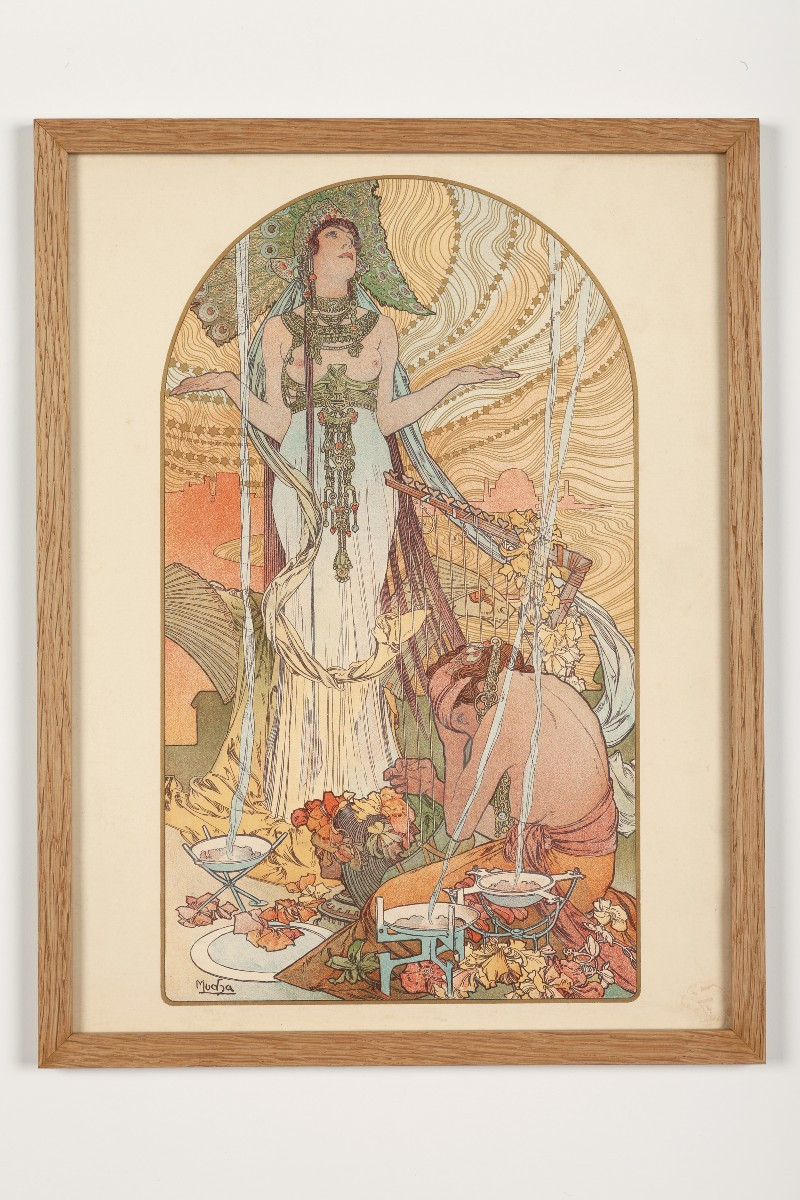 Chromolithograph Modern Print "the Incantation" - Alphonse Mucha (1860-1939)
