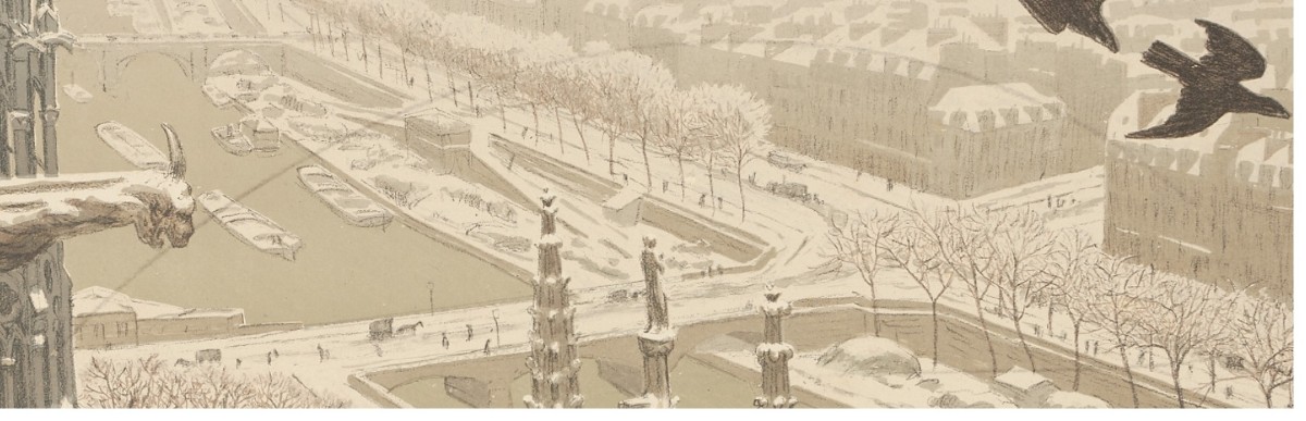 Chromolithographie "Du haut des tours de Notre-Dame" - Henri Rivière (1864–1951)-photo-2