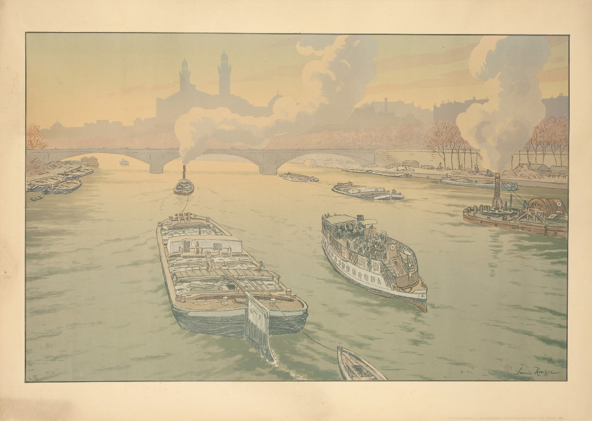 Original Color Lithograph: "le Trocadéro", 1900 - Henri Rivière (1864–1951)