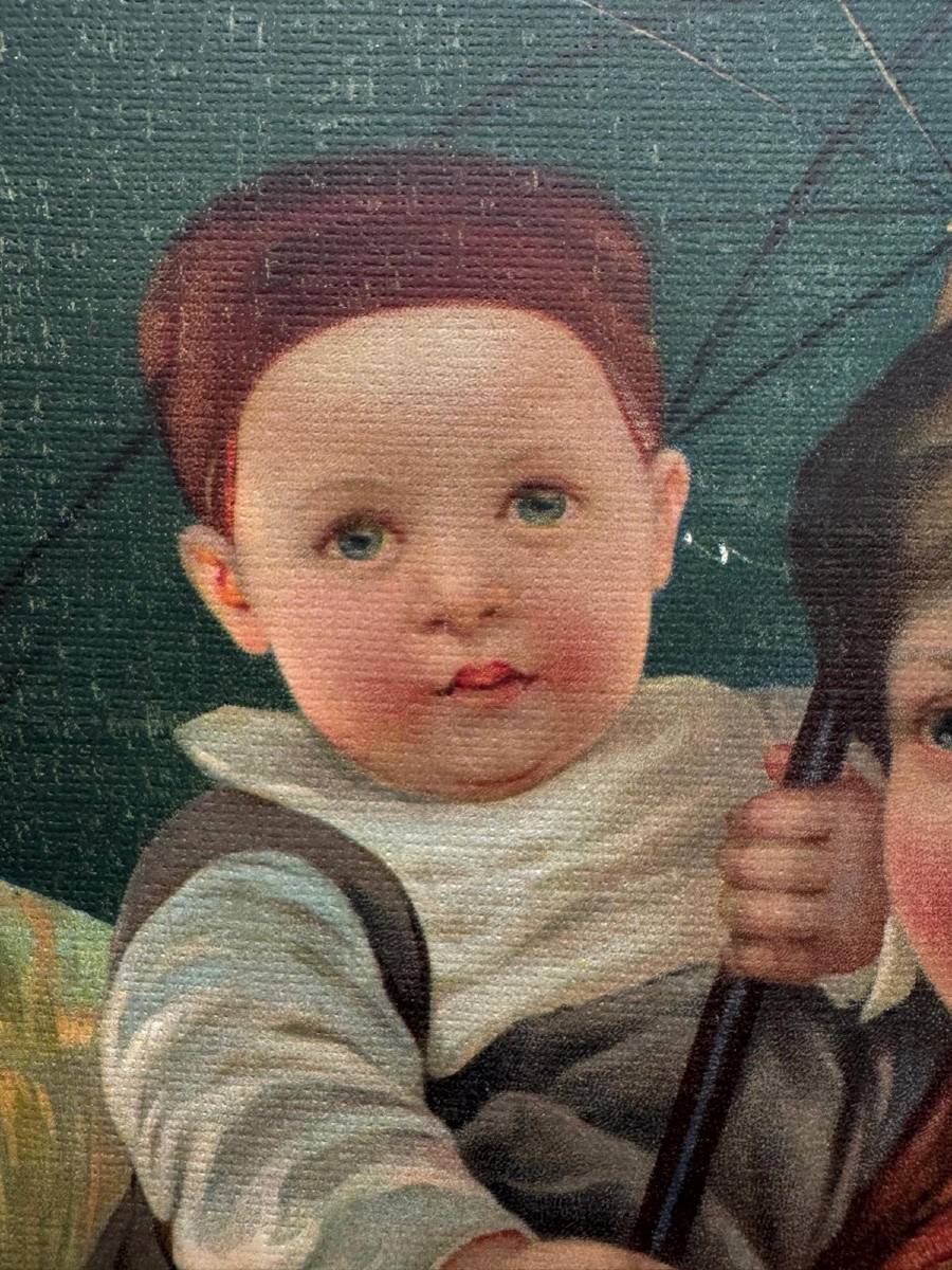 « Le Retour du marché » - Panonceau lithographié / LU, Lefèvre-Utile -photo-2