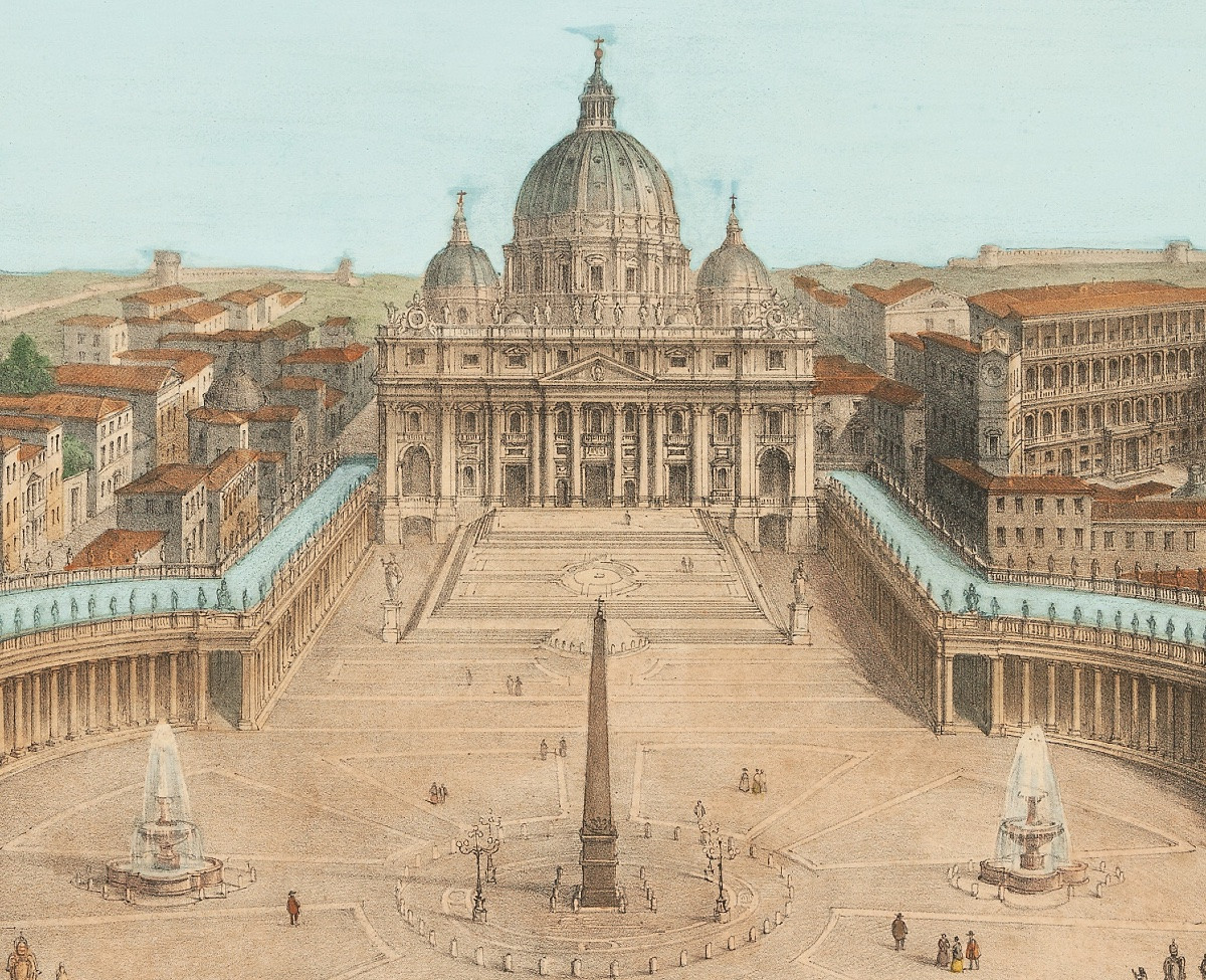 Rome - Enhanced Engraving - Piazza San Pietro, Rome-photo-2